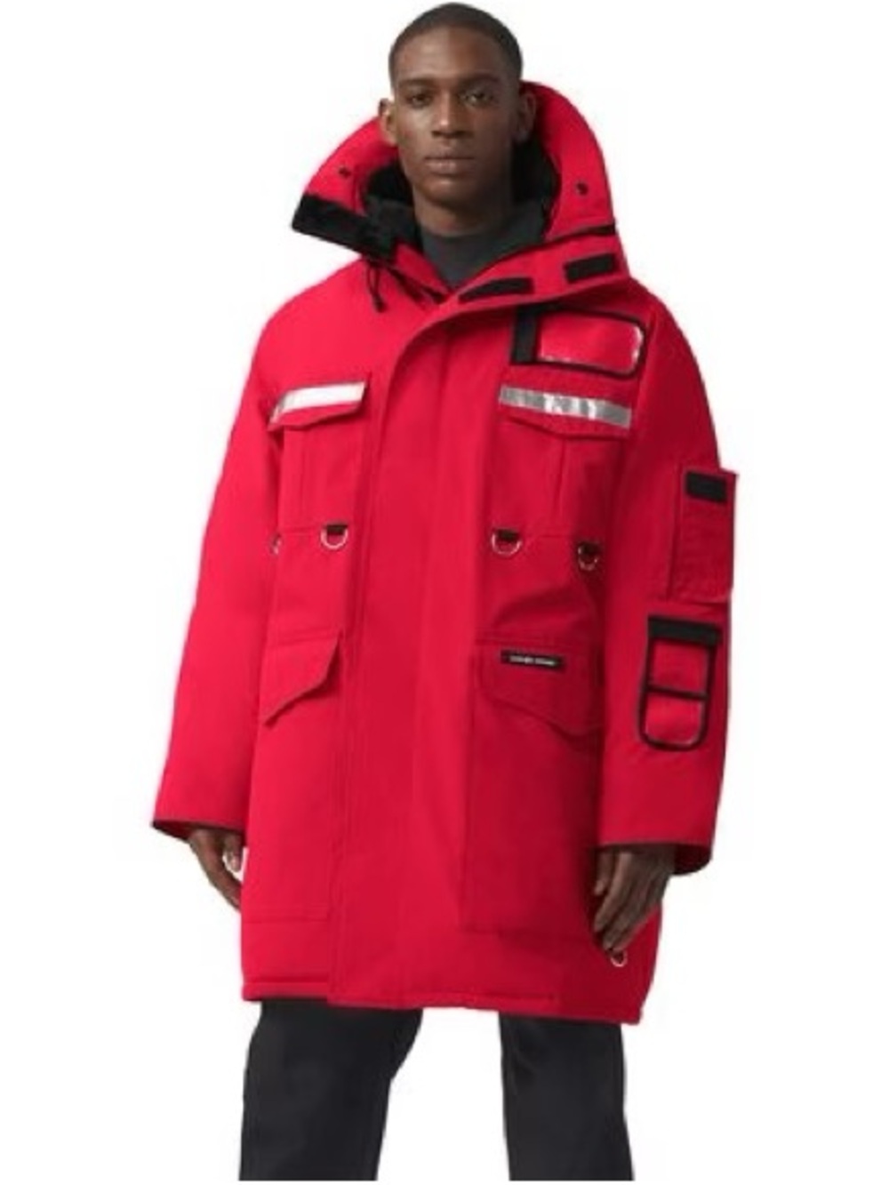 Men's Red Resolution Parka Jacket - SMALL NWT
